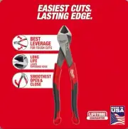 Milwaukee8 in. Diagonal Cutting Pliers with Comfort Grip