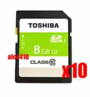10x Toshiba 8GB SD SDHC Class 10 Memory Card Bulk Package Lot of 10pcs AU