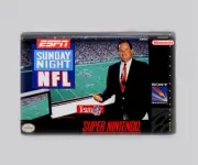 ESPN SUNDAY NIGHT NFL / SNES - 2"x3" FRIDGE MAGNET (retro super nintendo