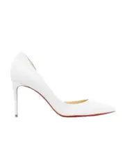 Logo logo pointed high heels 40.5 White