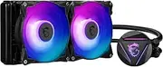 MSI MAG CORELIQUID 240R V2 AIO CPU Liquid Cooler - Rotatable ARGB Blockhead, Integrated Radiator Pump, Split-Flow Water Cooling, Evaporation-Proof Tubing, Easy to Install - AMD & Intel Compatible