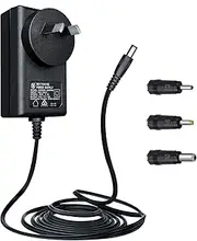 9V 1A/1000mA 1.8M Long Power Supply Adapter, AC 100-240V to DC 9V 1A 9W Switching Adapter Wall Plug with 3 Tips for Tapo Cameras,Arduino UNO MEGA,Elliptical Machine and More 9V Devices,SAA Certified