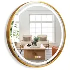 Round Mirror with LED Light Circle Large Vanity Hanging Decorative Mirror Nonfog