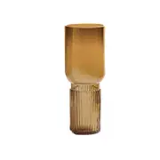 Ben David Torch Flower Vase Amber Decorative Home Shelf Decor