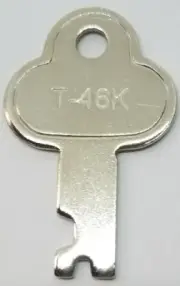 Trunk Lock Key T-46k T46 3815 3835 trunk chest steamer vintage antique locker
