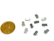 10 Pieces MSK-12C02 Slide switch 7 Pin smd horizontal small mini Tactile PCB A26