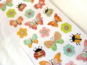 Kids Glitter Sparkly Ladybird, Flower & Butterfly Stickers Labels for Craft WD34