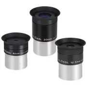 1.25'' Telescope Eyepiece Kit with Three Plossl Eyepieces 6mm/12.5mm/20mm Ful...