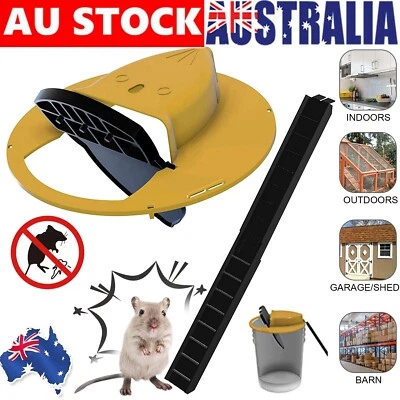 Mouse Trap N Flip Slide Bucket Lid Mice Rat Trap With Ladder Mousetrap Catcher