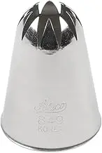 Ateco 849 - Closed Star Pastry Tip .180cm Opening Diameter- Stainless Steel