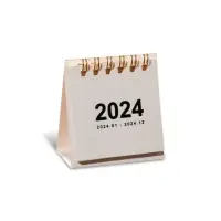 在飛比找momo購物網優惠-【小麥購物】迷你小桌曆 2024年(簡約桌曆 日曆 行事曆 