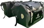UROUK Motorcycle Saddle Bags Waterproof 60L (30L*2) Motorbike Saddlebags Motor Side Bag Pannier Bag for Most Motorcycle Racks (Black)