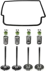 Zieichy Cylinder Intake Exhaust Valve Gasket Kit Compatible with Honda CRF450R 2002-2006, Replace Part #:14711-MEB-670,14721-MEB-670