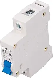 Hyuduo C32 1P Miniature Circuit Breaker DIN Rail Mounting Isolator 400V 32A Low Voltage with Switch 6000A High Segment Capability, for Lighting in Office and Residential Buildings
