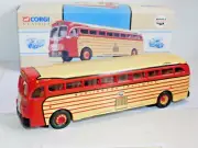 Corgi Classics Yellow Coach 743 Burlington Trailways-Los Angeles C98465 w/mirror