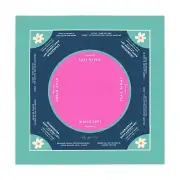 Colorful Daisy Design Mahjong Mat, Size 30x30, Smooth & Durable Play Surface