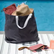 Eco-Friendly Reusable Waxed Canvas Tote Bag – Perfect for Shopping & Beach
