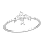 Silver Bird Midi Ring