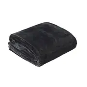 In 2 Linen 350GSM Plush Ultra Soft Velvet Touch Blanket Charcoal