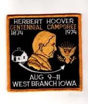 Herbert Hoover Centennial Camporee, West Branch Iowa 1974 Patch