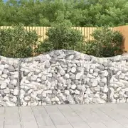 NNEVL Arched Gabion Baskets 12 pcs 200x50x100/120 cm Galvanised Iron