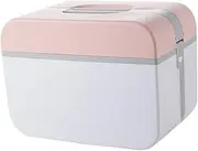 Minkissy Sturdy Plastic First Aid Storage Box Double Layer Medicine Organizer Large Medicine Storage Case with Lock for Home Workplace