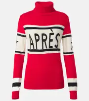 [Perfect Moment] Perfect Moment Après intarsia wool turtleneck sweater AU 10 red
