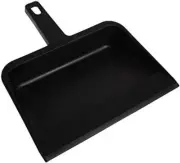 Genuine Joe GJO02406 Heavy-Duty Plastic Dust Pan, 12-inch,Black Black
