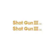 Cycle Pro - Shotgun III seat - GOLD side decals - old school bmx