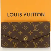 Louis Vuitton Portefeuille Sarah Monogram Rose Ballerine Long Wallet With Coin P