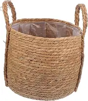 Levemolo Weaving Flower Pot Basket Lining Hand Woven Storage Basket for Plants Laundry and Home Decor for Indoor and Outdoor Use