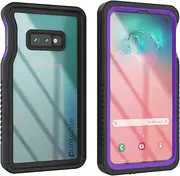PunkCase S10E Waterproof Case [Extreme Series] [Slim Fit] [Ip68 Certified] [Shockproof] [Dirtproof] [Snowproof] Armor Cover Compatible W/Samsung Galaxy S10E [Purple]