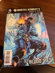 Mortal Kombat X #1 Sub Zero Cover Blood Ties DC Comics 2014 High Grade Comic