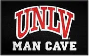FANMATS 17337 UNLV Rebels Man Cave Starter Mat Accent Rug - 19in. x 30in. | Sports Fan Home Decor Rug and Tailgating Mat
