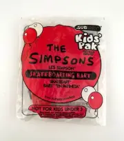 Subway Kids Pak The Simpsons Skateboarding Bart Figure Wind Up Toy