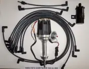small cap CHRYSLER 1959-72 383 400 BLACK HEI Distributor + 45K Coil + Plug Wires