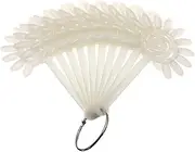 FOMIYES 120 Tip Nail Art Display Board Practice Nail Hand Fan-shaped Polish Rack