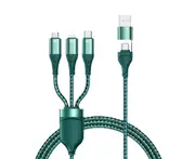 I30 100W 3 In 1 Mobile Phone Fast Charging Cable Fast Charging Data Cable 2 Drag 3 Charging Cable for IPhone 13
