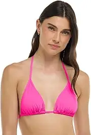 [EIDON] Women's Kali Solid Triangle Slider Bikini Top Swimsuit