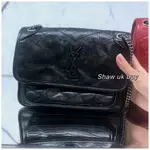 二手精品 YSL BABY NIKI 鏈條包 郵差包 流浪包 單肩包 斜背包 533037 學院包