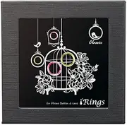 iRings [iPhone 6 Plus corresponding button and the camera lens protection frame] peach / champagne gold KTRC-I6P-003
