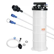 VEVOR Fluid Extractor, 6.5 Liters Capacity, Pneumatic/Manual Oil Changer Vacuum Fluid Extractor with Dipstick and Liquid Suction Hose, Oil Extractor C
