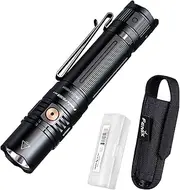 Fenix PD36R V2.0 Compact Size Flashlight - 396 Metres Beam Torch for EDC, Camping, Hiking - IP68 1700 Lumen Rechargeable Torch 5000mAh Battery - SFT40 LED Torch for Police, Patrol, Rescue - Black