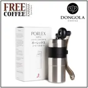 PORLEX MINI II Ceramic Burr Hand Coffee Mill Travel Grinder Japan + KARIMA Beans