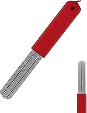 Portable Hook Sharpener, Double-Sided Sharpening Stone, Pocket-Sized Grinder Holder 10x1.4x0.2cm/3.94x0.55x0.08 Inches Compact & Portable Design for A Successful Fishing Experience