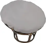Papasan Chair Cushion Cover Only, Outdoor Indoor Splash Proof, Easy Clean, Outdoor Indoor Cushion Waterproof Slipcover for Wicker Egg Chair, Internally Fixed,Grey,63 * 63in