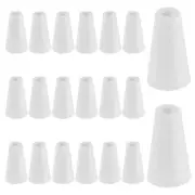 Plastic Window Blind Cord Knobs Drops Pull End, 20Pcs, White