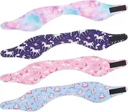 BESPORTBLE 4pcs Swimming Headband for Kids Swim Earplugs Fitness Headband Swimming Ear Protection Cover Earplugs Headband Swim Ear Protection Swim Cap Miss Set Diving Material Sbr
