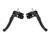 1 PAIR MX BRANDED ALLOY BICYCLE BRAKE LEVER SET BLACK.