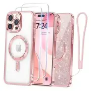 Designed for iPhone 16 Pro Max Case iPhone 16 Pro Max (6.9 inch) Rose Gold